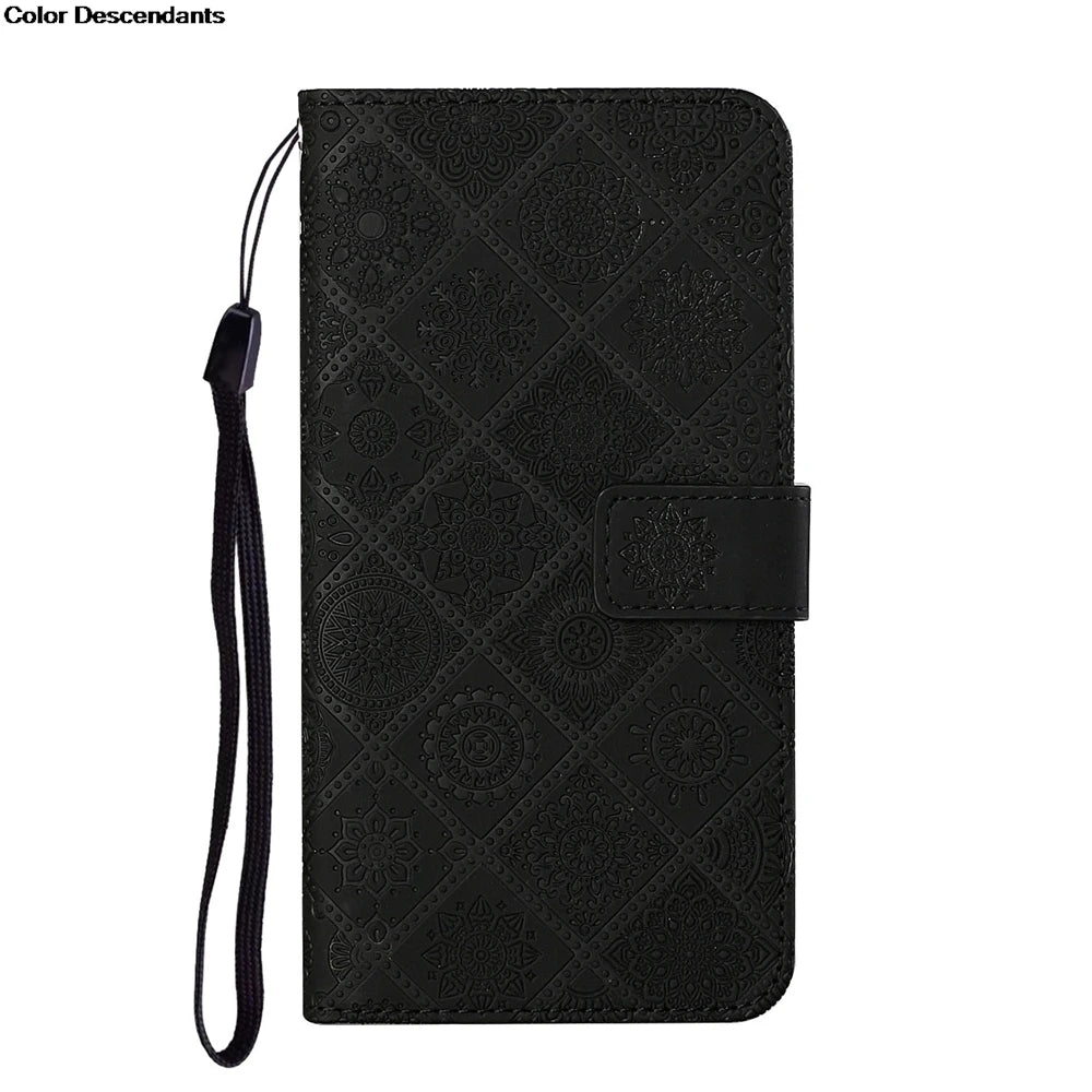 Flip Leather Phone Case For Redmi Note 13 Card Holder Stand Book Cover