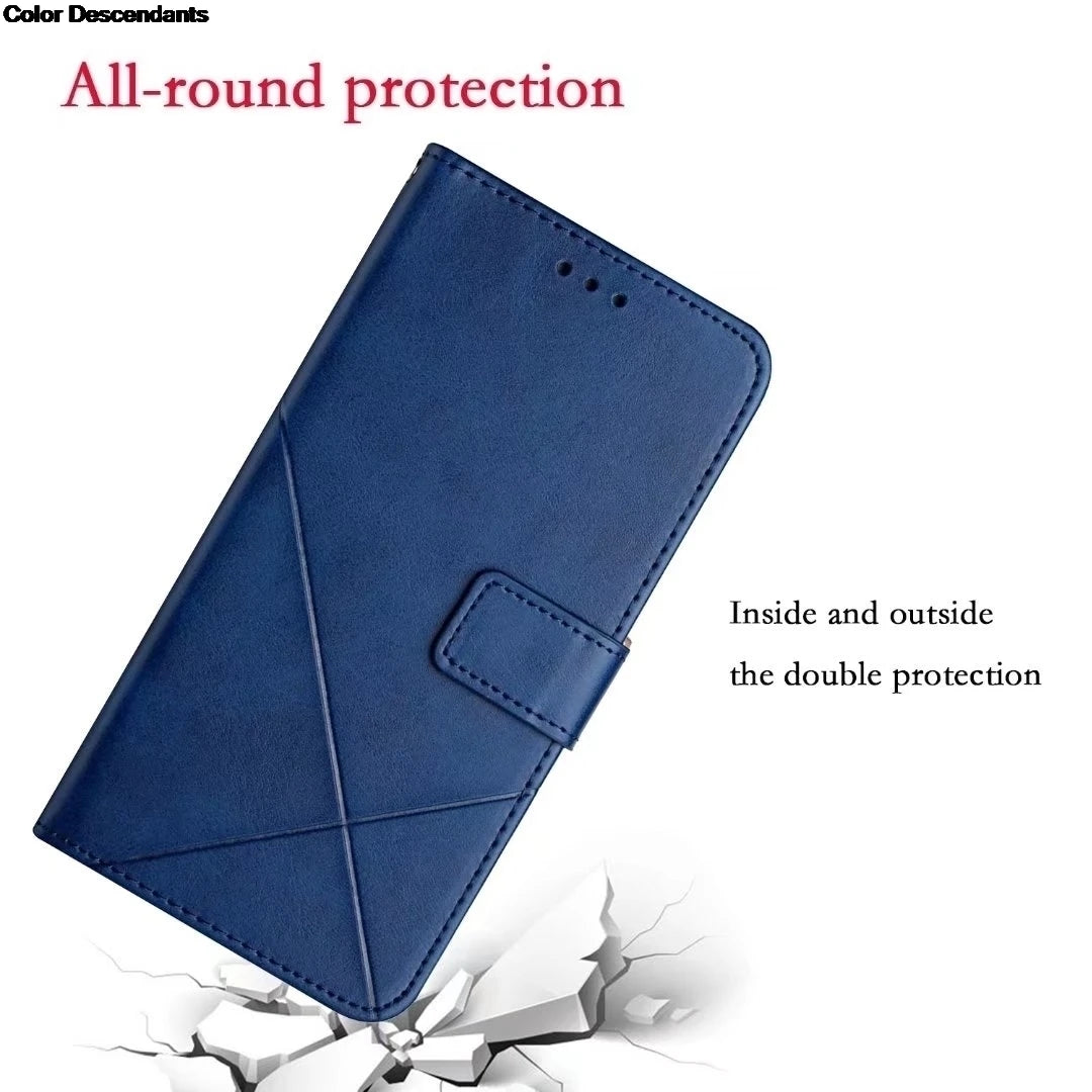 Flip Leather Phone Case For Redmi Note 13 Card Holder Stand Book Cover