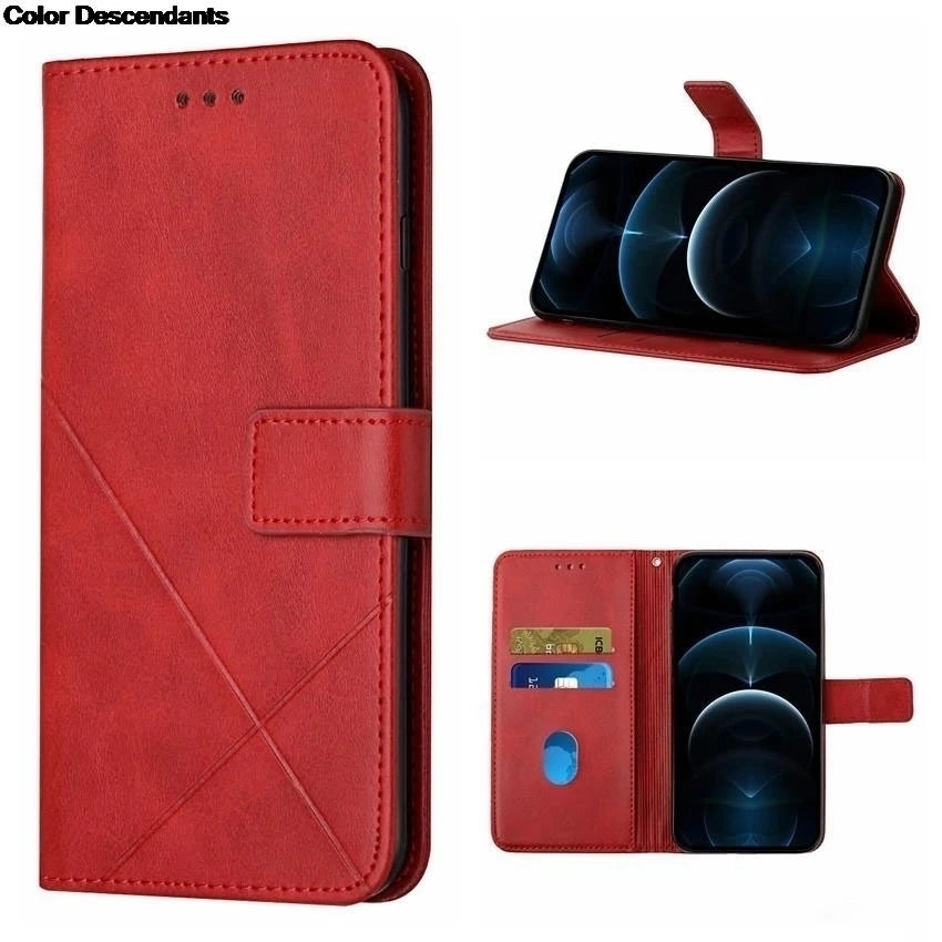 Flip Leather Phone Case For Redmi Note 13 Card Holder Stand Book Cover