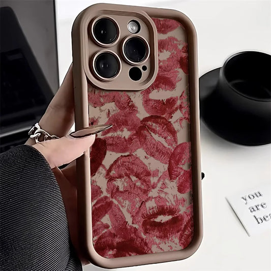 Sexy Girl Lips Phone Case For iPhone 13 11 15 14 12 16 Pro Max Funda iPhone 15 14 16e 7 8 Plus XR XS X SE Candy Heart Soft Cover