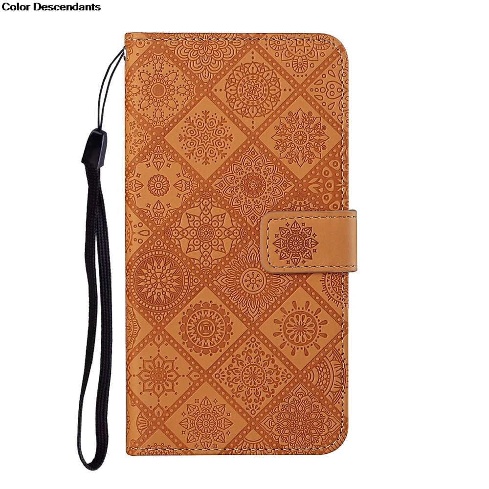 Flip Leather Phone Case For Redmi Note 13  Card Holder Stand Book Cover