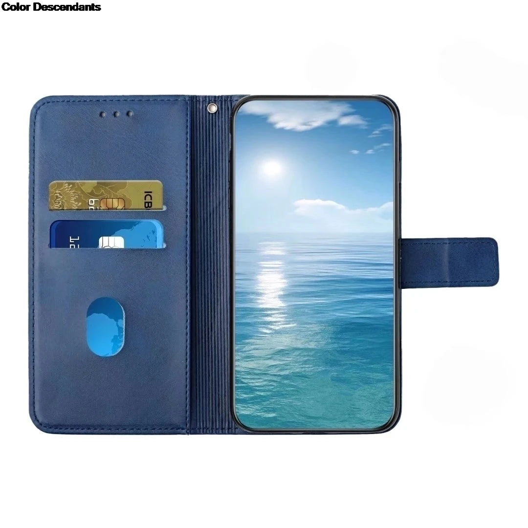Flip Leather Phone Case For Redmi Note 13  Card Holder Stand Book Cover